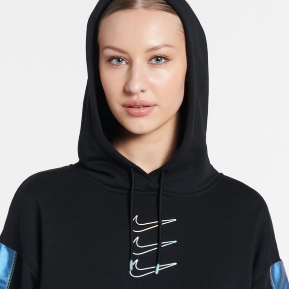 NIKE OVERSIZED FLEECE GRAPHIC HOODIE women’s New NWT - Picture 2 of 12